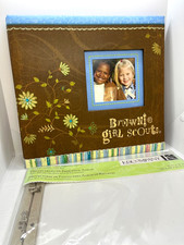 K & Company 12 x 12 Brownie Girl Scouts Album & 1 Page Extra Pages - Few Flaws