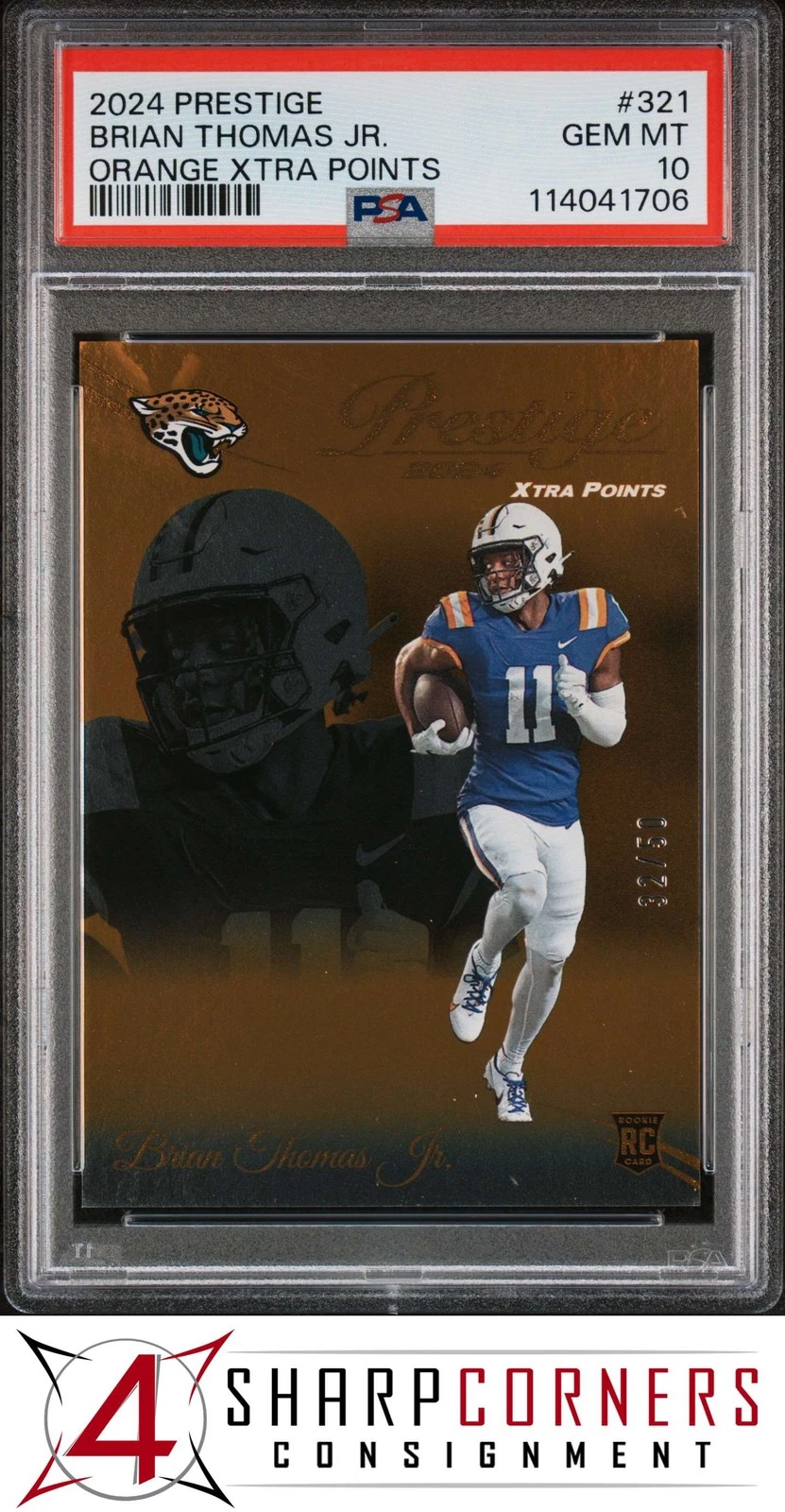 Brian Thomas Panini Prestige #321 Orange Xtra Points
