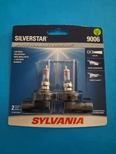 NEW - Sylvania 9006 SilverStar Brighter Downroad + Whiter Light - Free ShipN!