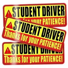 Student Driver Magnet for Car,be Patient Student Driver Magnet Boys and Girls