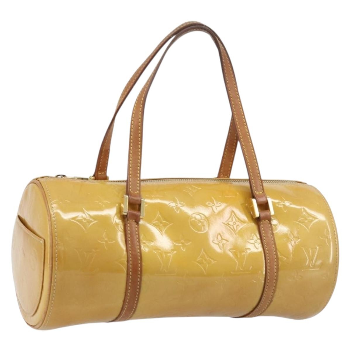 LOUIS VUITTON Monogram Vernis Bedford Hand Bag Beige M91006 LV