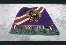 Rare Vintage Polo Ralph Lauren Silk Wrap Skirt Crest Medals Equestrian 90 Purple