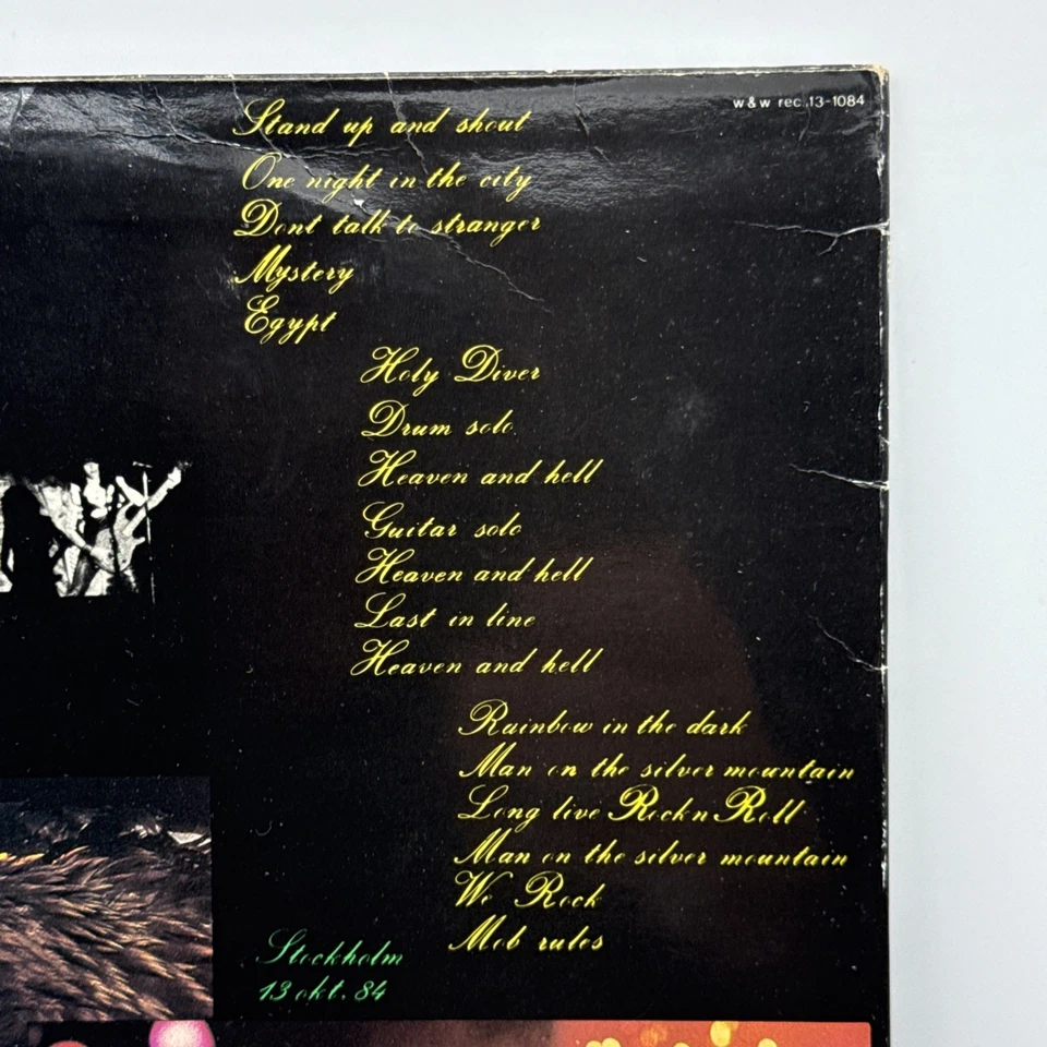 Dio - Where Eagles Blare - Double Live Import LP (EX) Ultrasonic Clean - Image 3 of 4