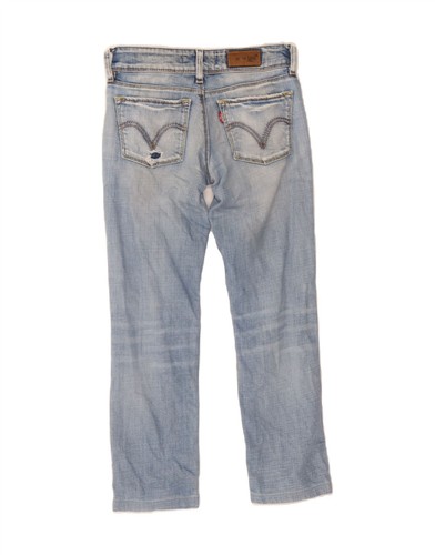 LEVI'S Girls 571 Distressed Slim Jeans 9-10 Years W24 L25 Blue Cotton AN05 - Picture 2 of 3