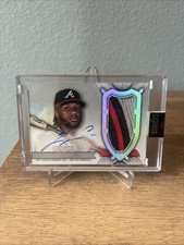 Ronald Acuna Jr 2024 Topps Dynasty Silver Patch Auto /5 Braves Autograph Relic