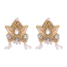 Set of 2 Designer Mukut for Laddu Gopal Devi Maa Radha Krishna Ganesha Indian...