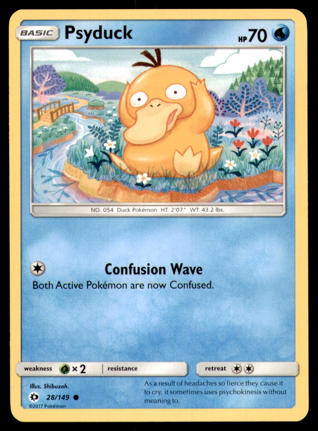Psyduck 28/149 SM Base Set 2017
