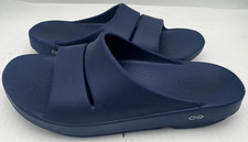 Oofos Ooahh Unisex Slide Men's 13 Blue Recovery Comfort Sport Slip On Sandal