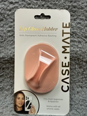 Case-Mate Adhesive Lip Gloss Lipstick Holder For Smart Phone Tablet - Peach
