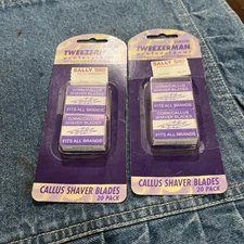 2x TWEEZERMAN PROFESSIONAL Callus Shaver Blades 40 Blades Universal Fit 2005 $