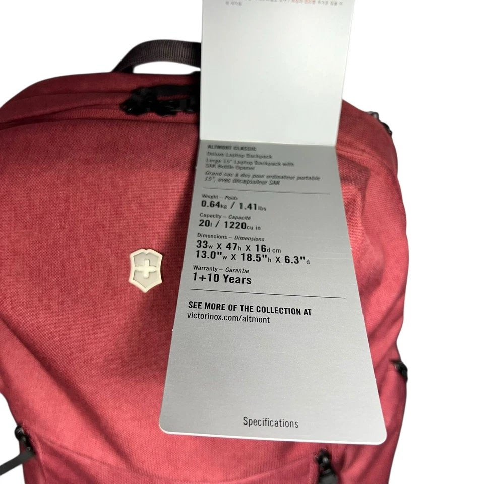 Mochila Victorinox Swis Army Altmont Classic Deluxe laptop profissional - Imagem 4 de 4