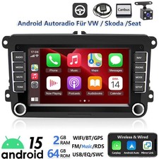 Für VW Golf V 5 6 Passat Polo 6R Android 15 Apple Carplay Autoradio RDS GPS Navi