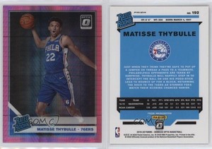 2019 Panini Donruss Optic Rated Pink Hyper Prizm Matisse Thybulle #192 Rookie RC