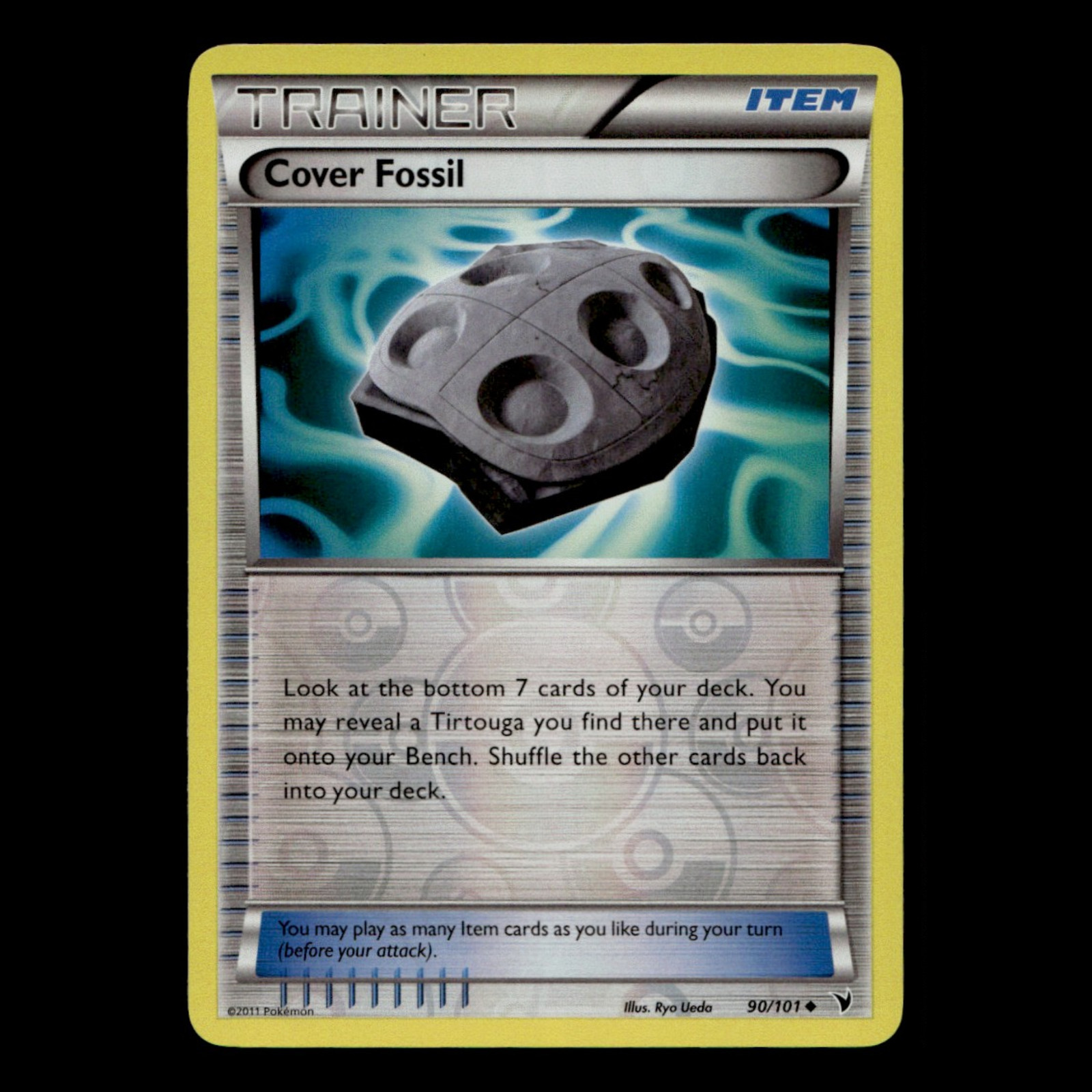 1x Cover Fossil Lot 90 Black White Noble Victories Pokemon Cards Collection Set