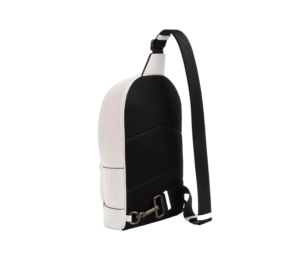 Bolso Bandolera Coach CB139 Unisex West Pack Cuero con Motivo Universitario Nuevo con Etiquetas Foto 3 de 4