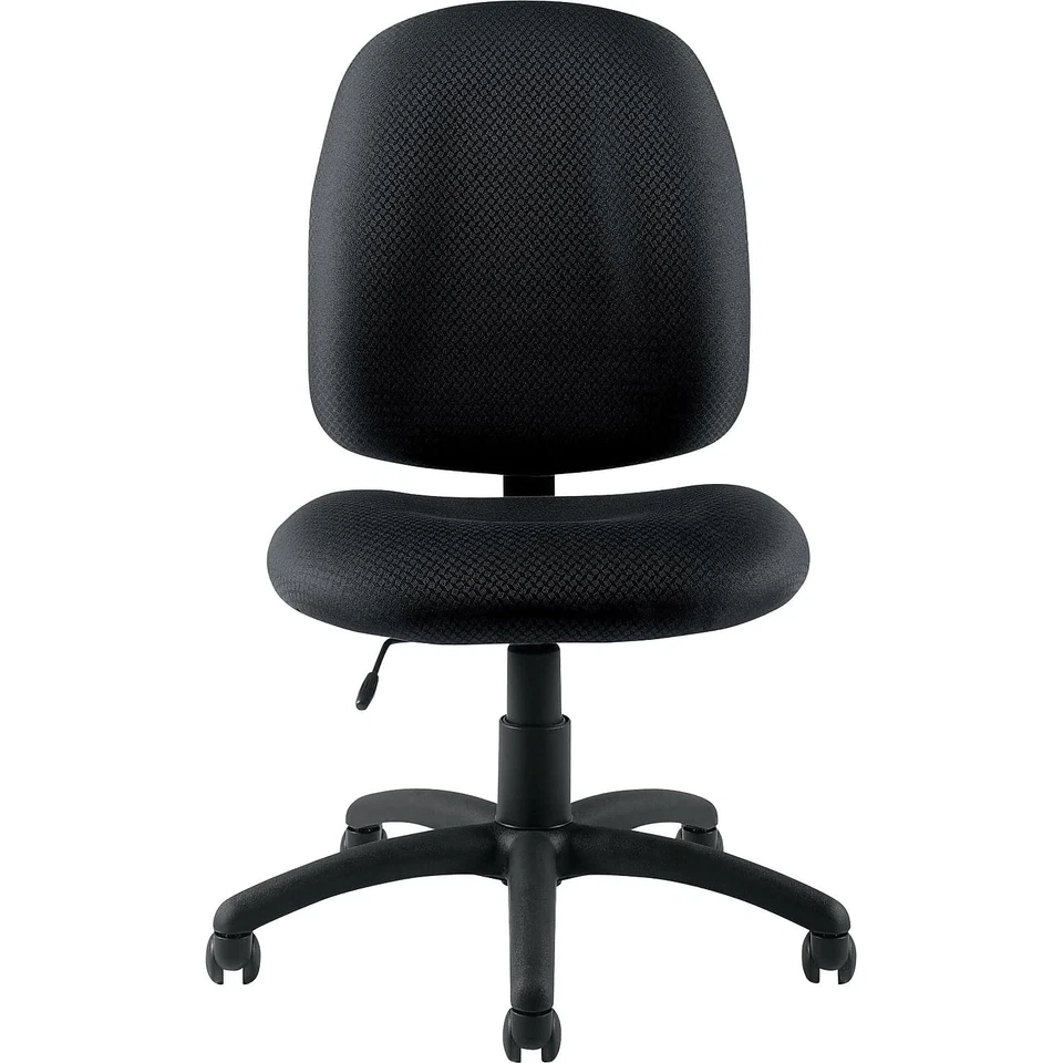 Silla de trabajo Global Offices To Go de tela sin brazos, negra (OTG11650-QL10) Foto 3 de 3