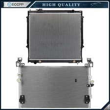 Aluminum Radiator & AC Condenser Cooling Kit For 98-04 Toyota Tacoma
