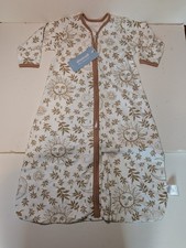 New Unnivoll Baby Sleep Sack 6-12 Months Beige Sun Moon Leaves Double Zip NWT