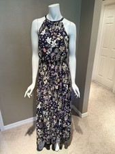 Tahari floral halter tiered maxi dress Size 4