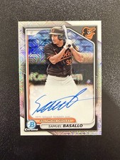 2024 Bowman Chrome Mega Box Auto #BMA-SB Samuel Basallo RC Orioles