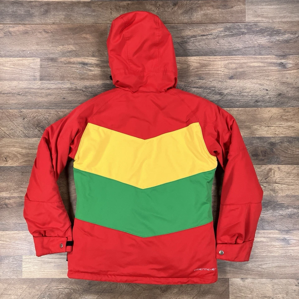 Chaqueta Obermeyer Mujer 8 Rojo Con Capucha Invierno Snow Board Esquí Abrigo Foto 4 de 4