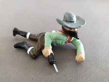 FIGURINE DURSO SOLDAT COMPOSITION BANDIT RAMPANT époque  Elastolin Linéol