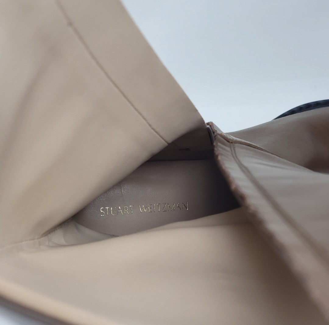 Stuart Weitzman Rider Knee Brown Boots Leather S6801 Women's Size 5 B New