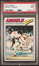 CHERRY PSA 9 MINT FRANK TANANA 1977 TOPPS #200 GRADED VINTAGE MLB NEW SLAB TPHLC