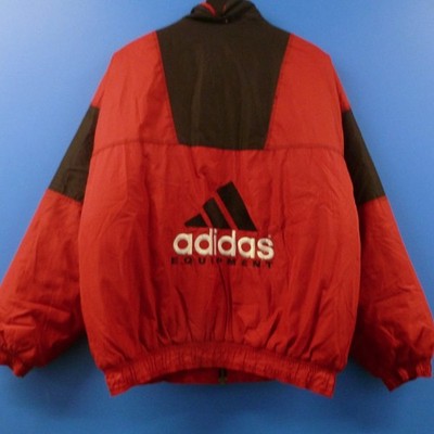 [~M] Vintage Adidas Equipment Puffer Jacke Bomberjacke EQT 90s Winter Tracktop