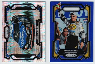 LOT OF 2 2024 Panini Prizm Racing NASCAR Mark Martin Blue /199 Pulsar /399 #61