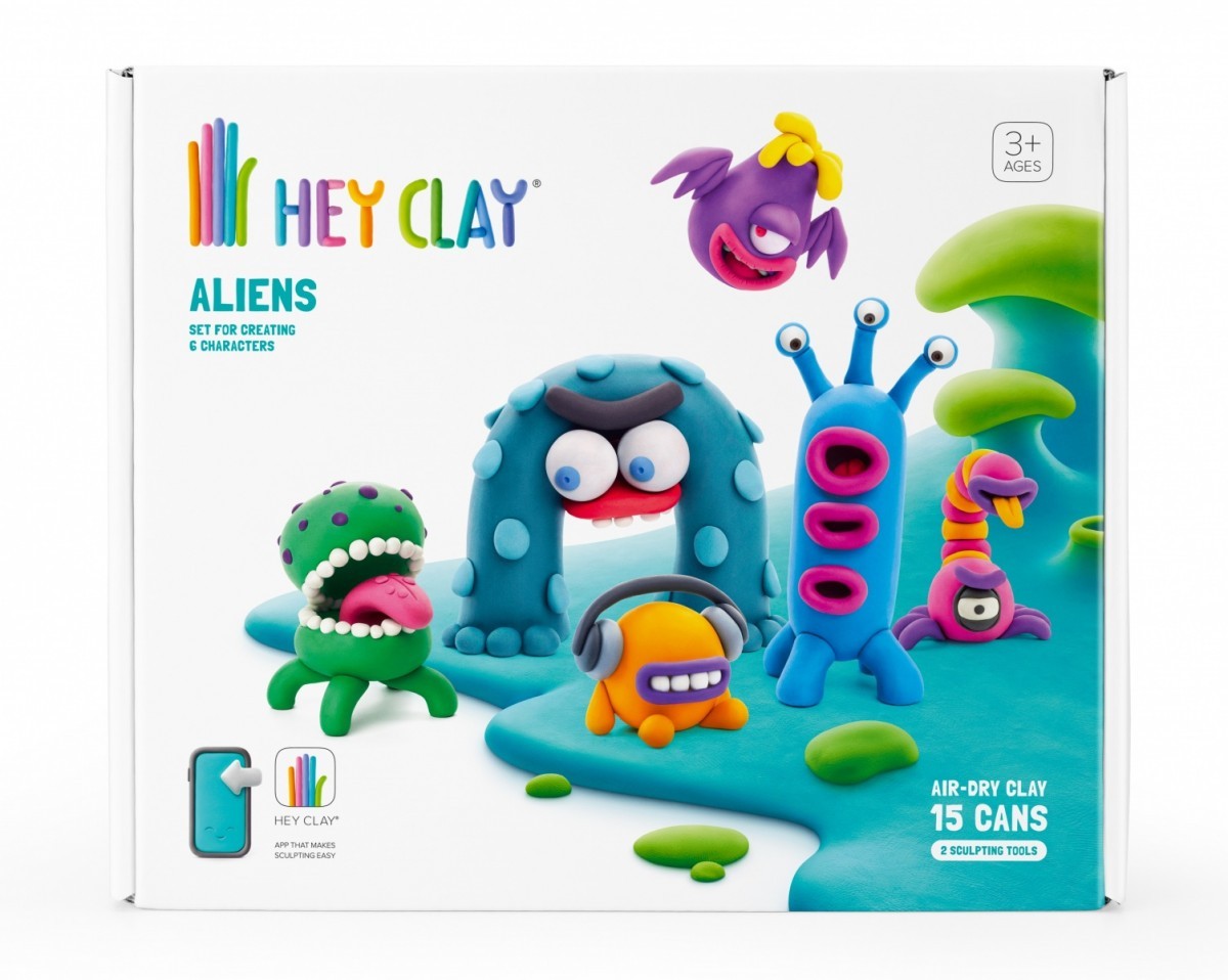 5904754607865 Пластичная масса Hey Clay Alien Тм Toys