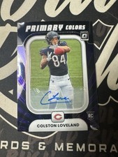 2025 Donruss Optic Colston Loveland RC Auto Purple Stars 18/25 Jersey Number