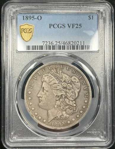 1895-O PCGS VF25 Morgan Silver $1 - Scarce Date