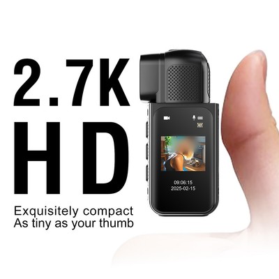 Mini Action Camera 4K Resolution Lightweight Design for Travel and For Work Use