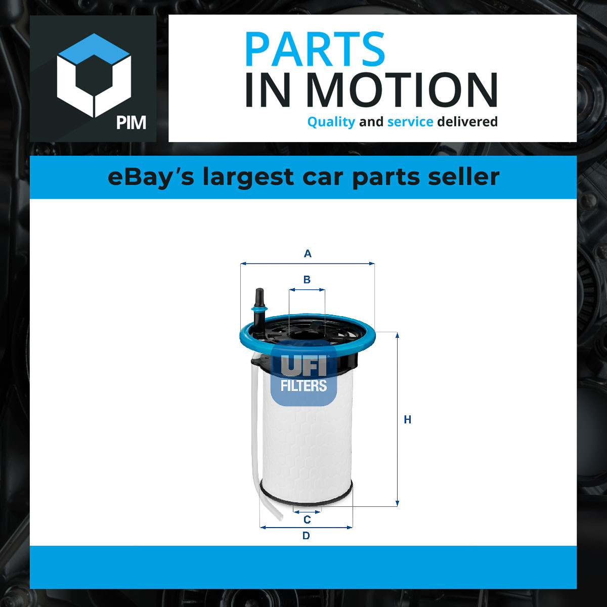 Fuel Filter fits MASERATI LEVANTE 3.0D 2016 on B630WM UFI 673001463 Quality New - Image 5