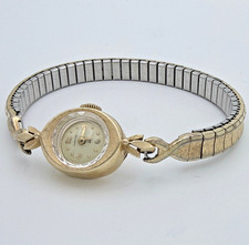 Vintage Hamilton 14K Gold Ladies Watch Cal 761 22J Oval Cocktail Watch