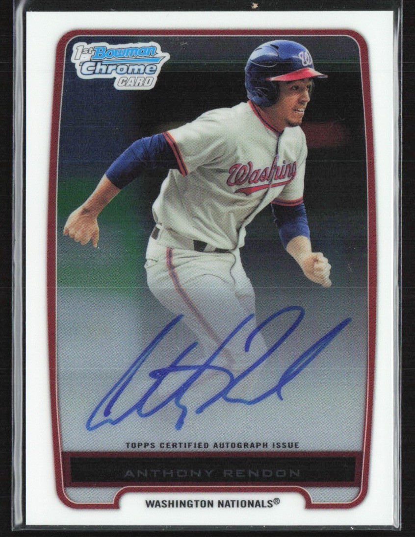 Anthony Rendon 2012 Bowman Chrome Auto C #BCP88 Washington Nationals