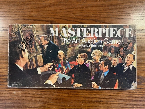 Vintage 1970 Masterpiece The Art Auction Game ~ Parker Brothers