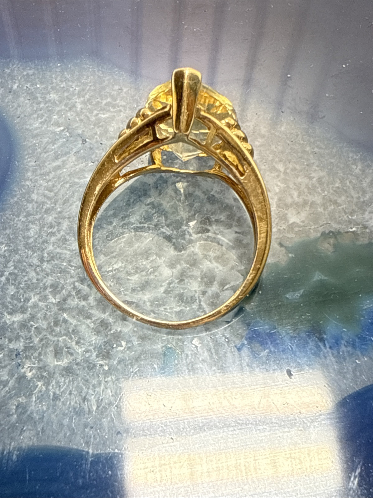 Solitaire 10k Pear Solitaire Ring READ* - image 3