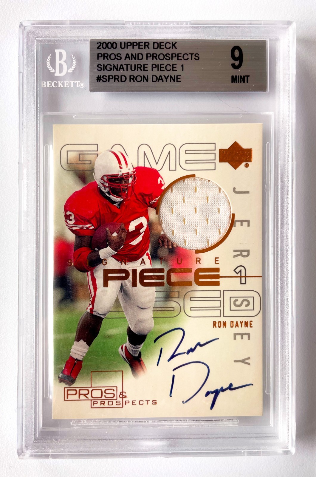 Ron Dayne Upper Deck Pros & Prospects Signature Piece #SPRD Base