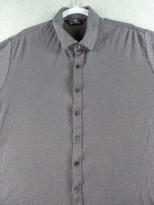 Hart Schaffner Marx Men's Shirt Size XL Multicolored Button Short Sleeve Cotton