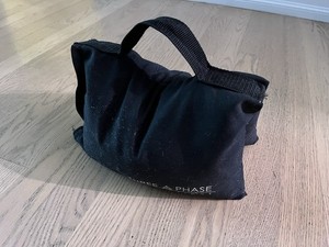 25lb Saddle Shot Bag - Black - Heavy Duty for C-Stands & Lighting Rigging