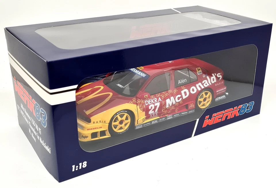 Werk83 1/18 Alfa Romeo 155 V6 TI DTM 1995 Markku Alen #27 Diecast Model Car — 第 2/4 张图片