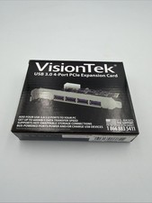NIB VisionTek 4-Ports USB 3.0 PCI-E Expansion Card HUB Adapter 600MB/S Speed