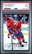 144691825 Ivan Demidov 2025 Upper Deck Series 1 #205 Rookie Young Guns RC PSA 9