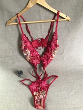 Cristina / Aia, Beautiful Lace,  Sz 2, Couture, Made in Italy, Body Suit