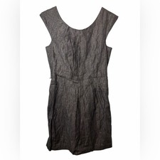 Alice + Olivia Gray Linen Blend Mini Dress