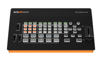BZBGEAR 4-Channel 4K UHD Live Streaming HDMI/DP Switcher Mixer with PIP/USB 3.0