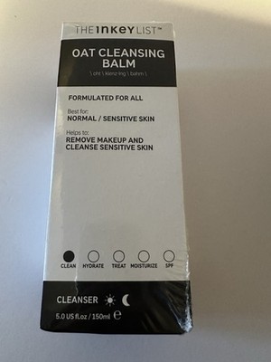 The Inkey List Oat Cleansing Balm Cleanser Remove Makeup Cleanse 5 oz