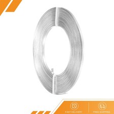 1 x Flat Jewelry Craft Wire 3mm 18 Gauge Aluminum Craft Wire Silver